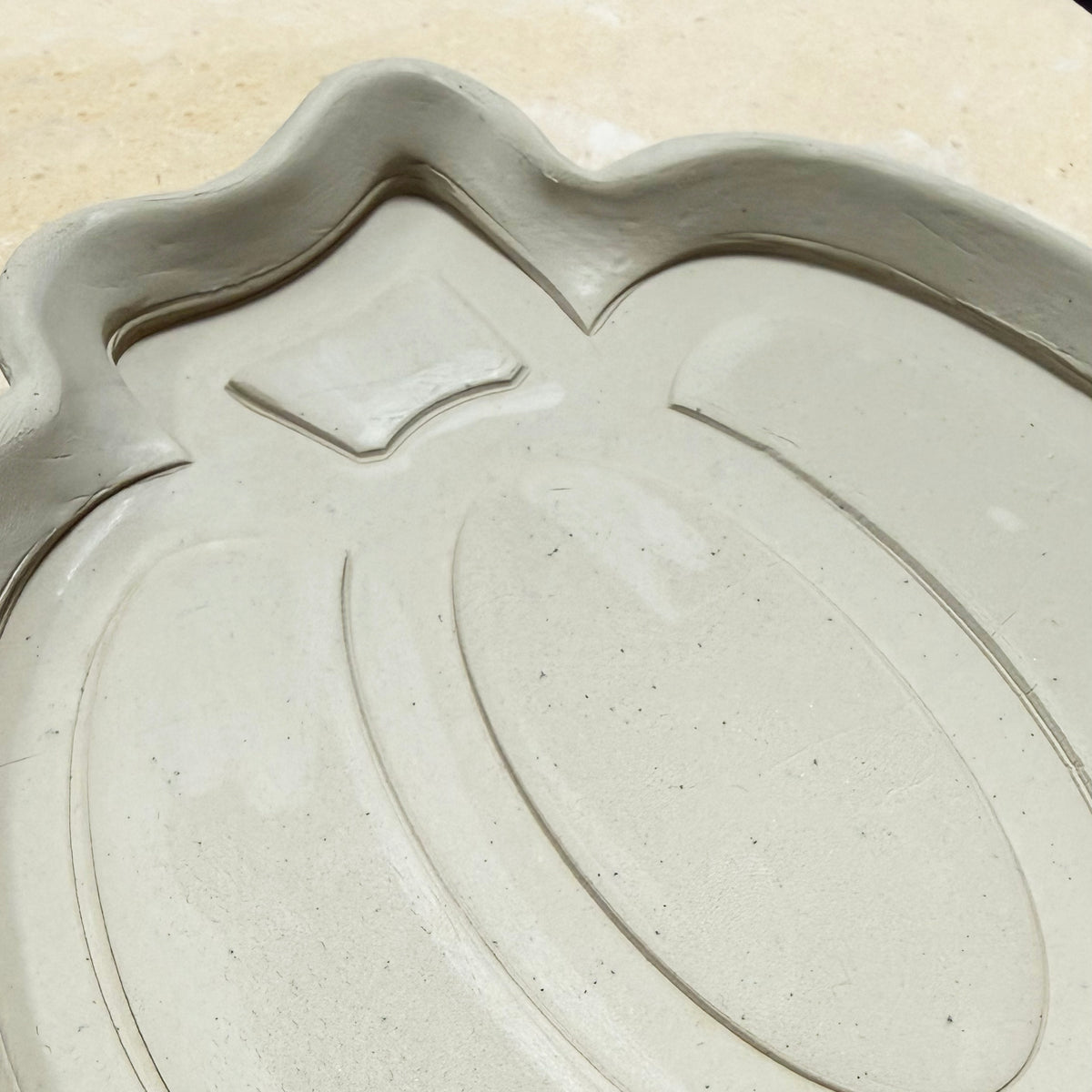 OCT 2 - Pumpkin Clay Plate