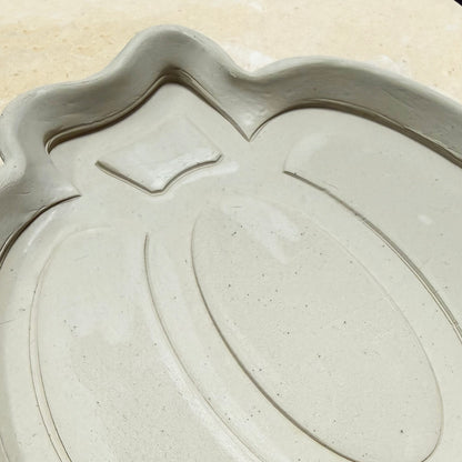 OCT 2 - Pumpkin Clay Plate