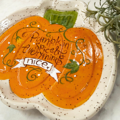 OCT 2 - Pumpkin Clay Plate