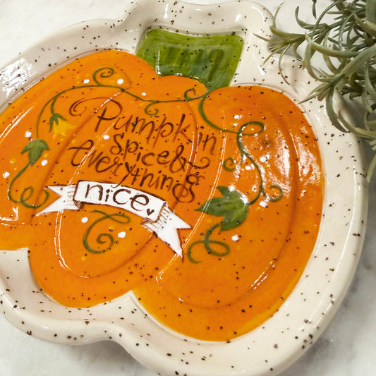 OCT 2 - Pumpkin Clay Plate